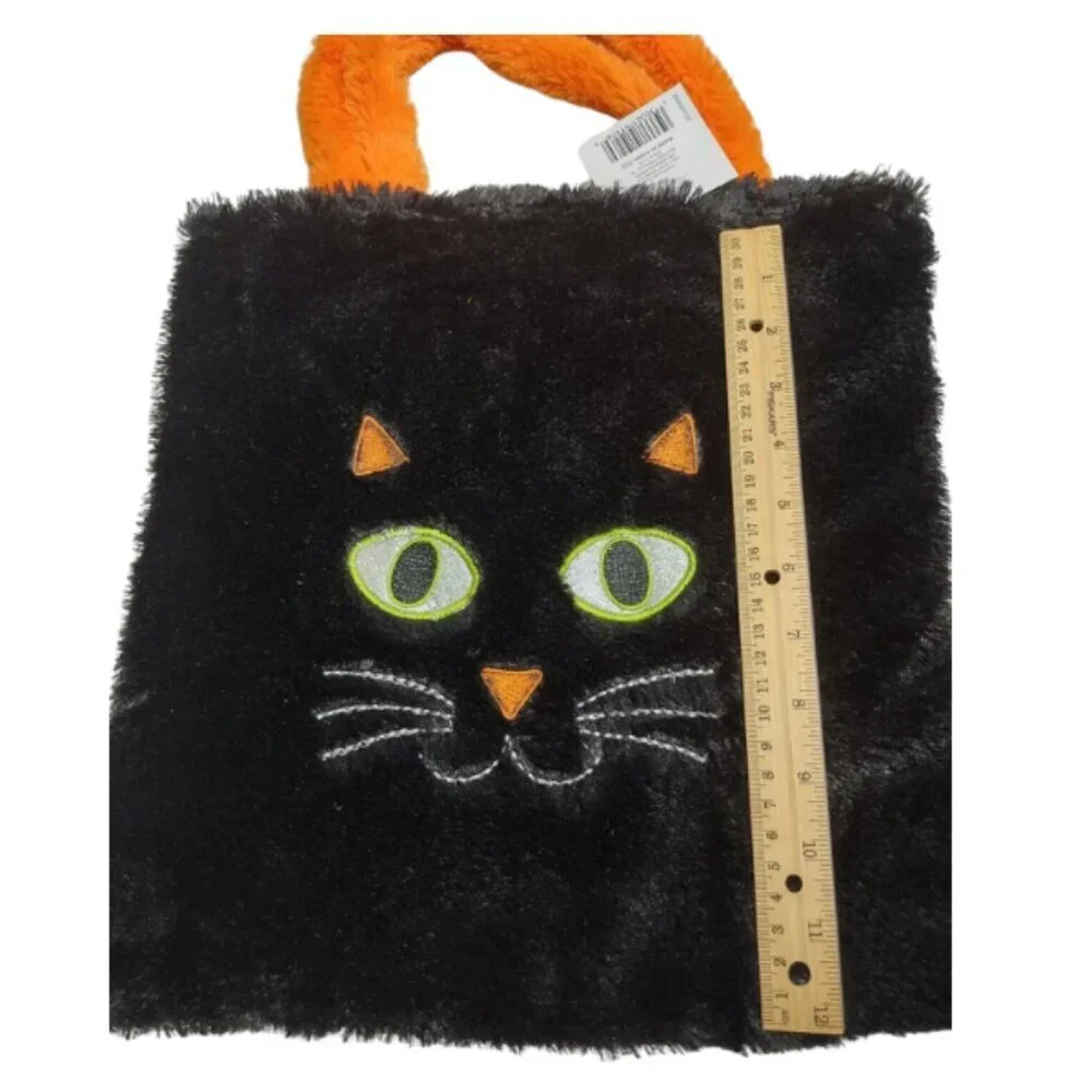 Tom's Toy Int'l Ltd. Black Cat Feline Animal Pet Treat Goodie Party Bag Tote